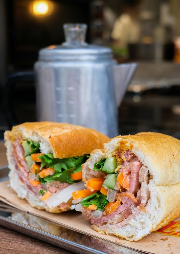 Vietnamese baguette and coffee